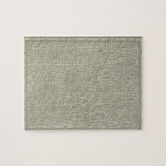 Karte des Heiligen Landes Puzzle (Horizontal)