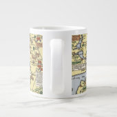 Karte des historischen Irlands Jumbo-Tasse (Rückseite)
