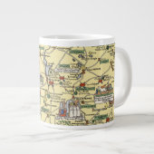 Karte des historischen Irlands Jumbo-Tasse (Vorderseite Rechts)