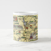 Karte des historischen Irlands Jumbo-Tasse (Vorderseite)