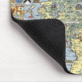 Karte des historischen Schottlands Mousepad (Ecke)