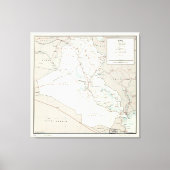 Karte des Irak (1967) Leinwanddruck (Vorderseite)