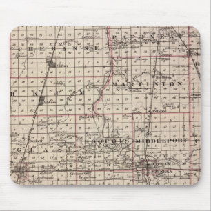 Karte des Iroquois-Landkreises Mousepad