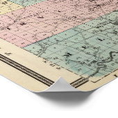 Karte des Jackson-Landkreises, Ort der Freundschaf Poster (Ecke)