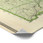 Karte des Jackson-Landkreises Poster (Ecke)