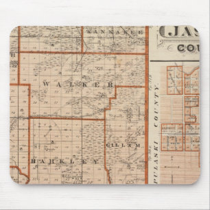 Karte des Jasper-Landkreises Mousepad