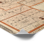 Karte des Jasper-Landkreises Poster (Ecke)