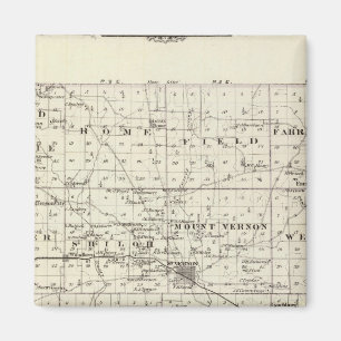 Karte des Jefferson-Landkreises Magnet