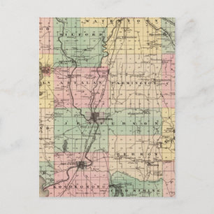 Karte des Jefferson Landkreises, Staat von Wiscons