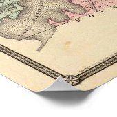 Karte des Jefferson Landkreises, Staat von Wiscons Poster (Ecke)