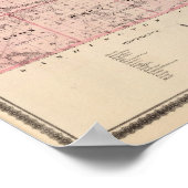 Karte des Johnson-Landkreises, Staat von Iowa Poster (Ecke)