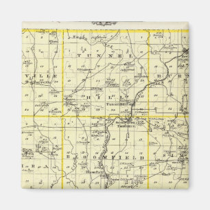 Karte des Johnson-Landkreises und Wiens Magnet
