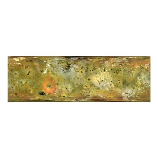 Karte des Jupitermonds Lo Fotodruck (Vorne)