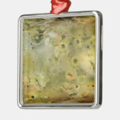 Karte des Jupitermonds Lo Ornament Aus Metall (Links)