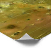 Karte des Jupitermonds Lo Poster (Ecke)