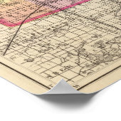 Karte des Kalamazoo Landkreises, Michigan Poster (Ecke)