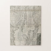 Karte des karibischen | 1715 puzzle (Vertikal)