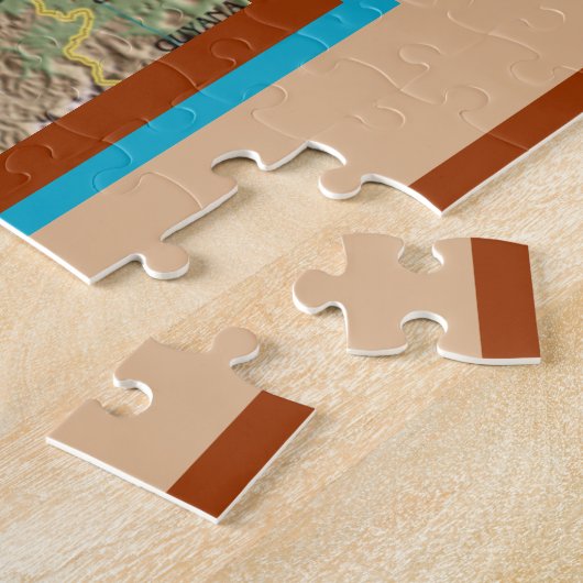 Karte des karibischen Meeres und der Inseln Puzzle (Seite)