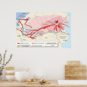 Karte des Khan-Reiches im 13. Jahrhundert Poster (Küche)