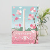 Karte des Kirschfestivals (Stehend Vorderseite)