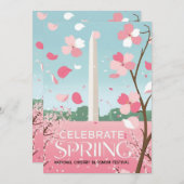 Karte des Kirschfestivals (Vorne/Hinten)