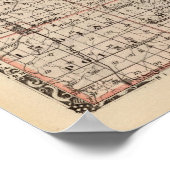 Karte des Knox-Landkreises Poster (Ecke)