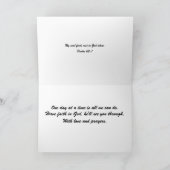 Karte des Komforts und der Ermutigung. (Innenseite)