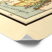 Karte des Kongo, Afrika (1896) Poster (Ecke)