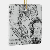 Karte des Königreiches von Siam Keramikornament (Rechts)