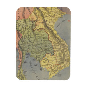 Karte des Königreiches von Siam Magnet