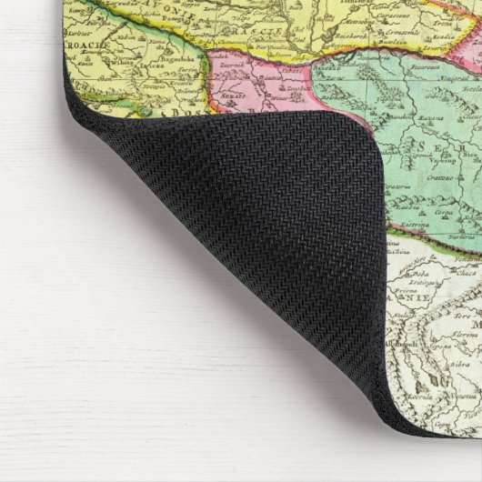 Karte des Königreiches von Ungarn und von Staaten Mousepad (Ecke)