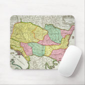 Karte des Königreiches von Ungarn und von Staaten Mousepad (Mit Mouse)