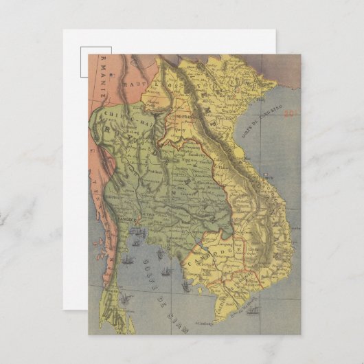 Karte des Königreichs Siam (Vorne/Hinten)