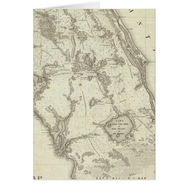 Karte des Kriegssitzes in Florida (Vorne)