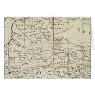 Karte des Kriegssitzes in Frankreich