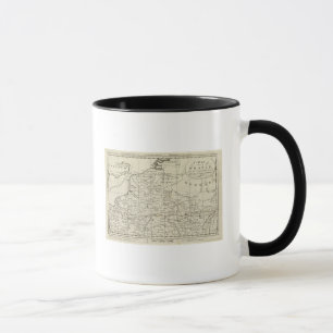 Karte des Kriegssitzes in Frankreich Tasse