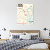Karte des Kriegssitzes Leinwanddruck (Insitu (Schlafzimmer))