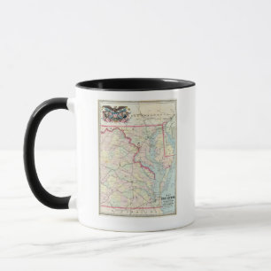Karte des Kriegssitzes Tasse