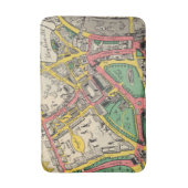 Karte des Krönungs-Weges, London, England Badematte (Vorderseite Vertikal)