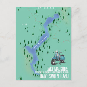 Karte des Lago Maggiore Italien - Schweiz