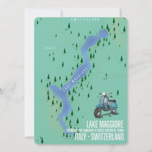 Karte des Lago Maggiore Italien - Schweiz