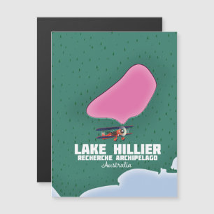 Karte des Lake Hillier in Australien.