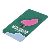 Karte des Lake Hillier in Australien. Magnet (Linke Seite)