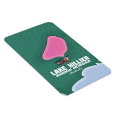 Karte des Lake Hillier in Australien. Magnet (Rechte Seite)