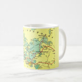 Karte des Lake Minnetonka Kaffeetasse (VorderseiteRechts)