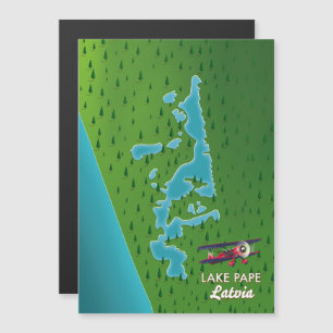 Karte des Lake Pape Lettland