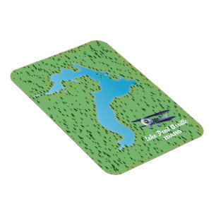 Karte des Lake Pend Oreille Idaho Magnet