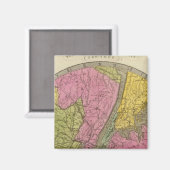 Karte des Landes Magnet (Vorderseite/Rückseite)