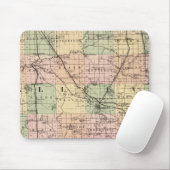 Karte des Landkreises Allegan, Michigan Mousepad (Mit Mouse)