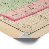 Karte des Landkreises Alpena, Michigan Poster (Ecke)